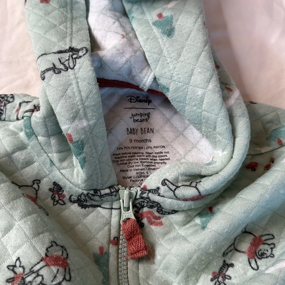 Disney Baby size 9 month bundle Pink Minnie Mouse Onesie, Winnie the Pooh outfit